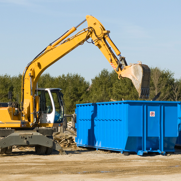 are there any restrictions on where a residential dumpster can be placed in Leesville